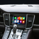 JVC Stereopaket till Porsche Panamera 2009-2016 m/ Standard-ljud En bilstereo med pekskärm och Apple CarPlay-funktionalitet.