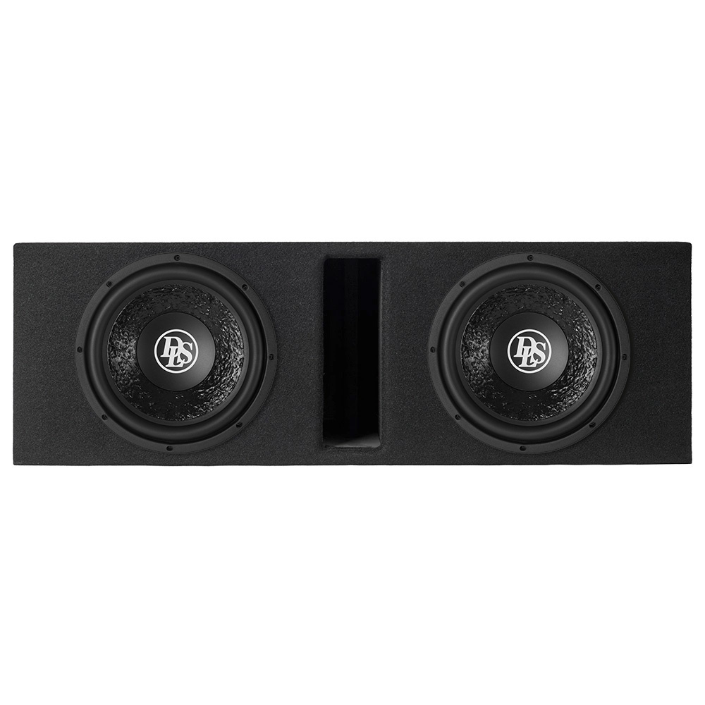 Portad 2x10 tum baslåda med 2st DLS PE10.D2