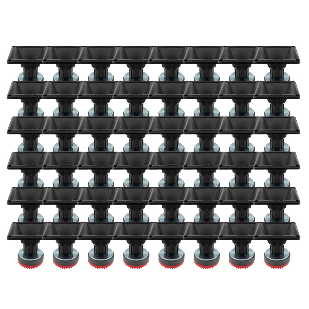 Ett 48-pack med ljudkomponenter i svart plast.