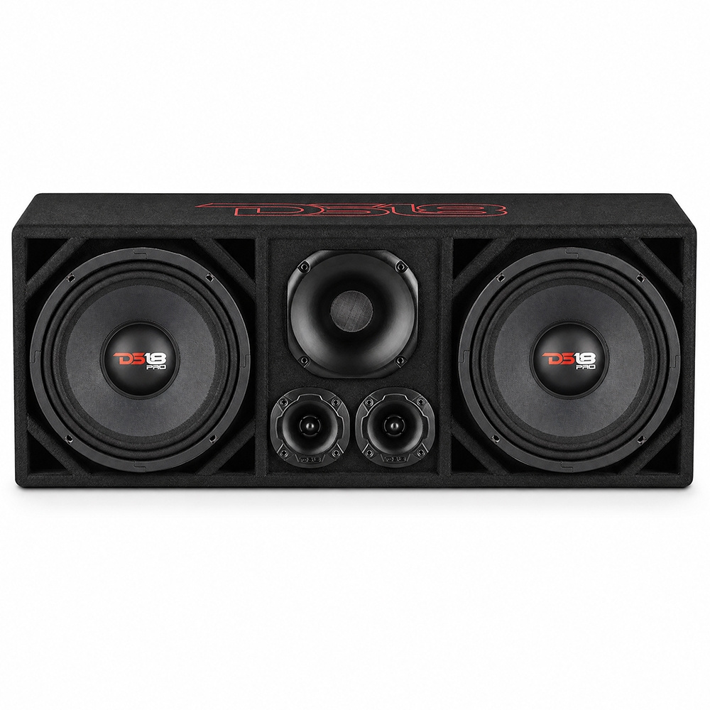 DS18 PRO-X10.4M i VOC10PRO, SPL-låda med diskanter och driver