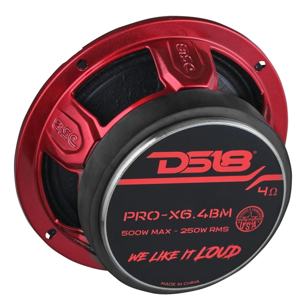 4-Pack DS18 PRO-X6.4BM, 6.5 tums midbas