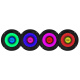 4-pack DS18 PRO-X6.4RGB, 6.5 tums RGB LED-midbasar 4-pack DS18 PRO-X6.4RGB, 6.5 tums RGB LED-midbasar