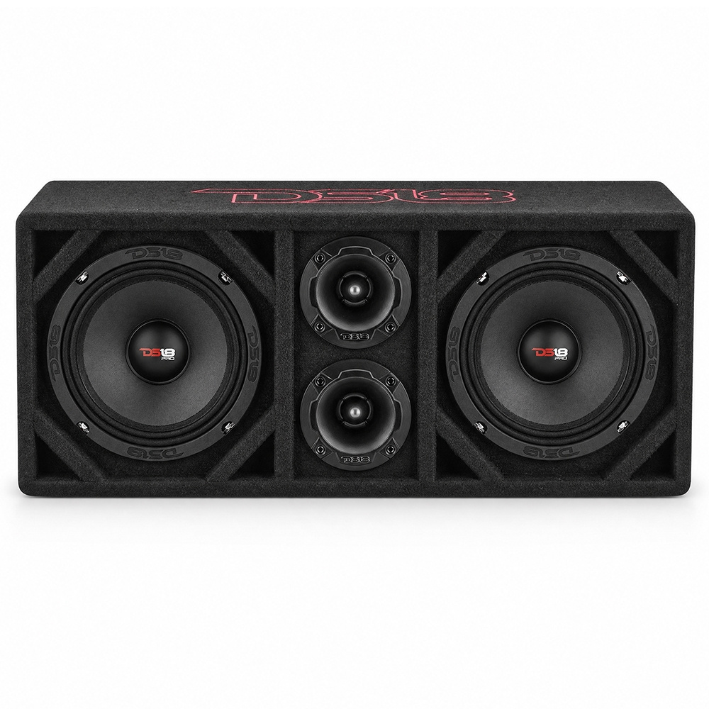 DS18 PRO-X8.4M i VOC8PRO, SPL-låda med diskanter