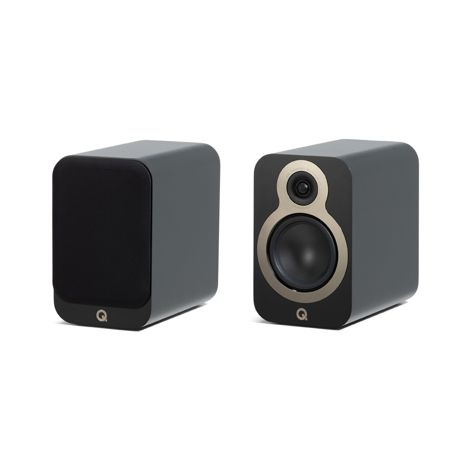 Q Acoustics 3050c 5.0 högtalarpaket med center och surround, svart