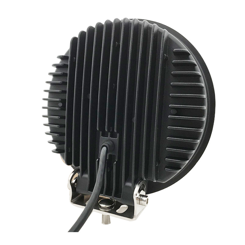 Extrljus med ridgigt mönster, monteringsfäste och kabel. 120W, 9 tum.