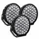 3-pack NIZLED R160DL, 9 tum / 22 cm extraljus, 160W Tre stora rundade extraljus med kraftfull LED-belysning.