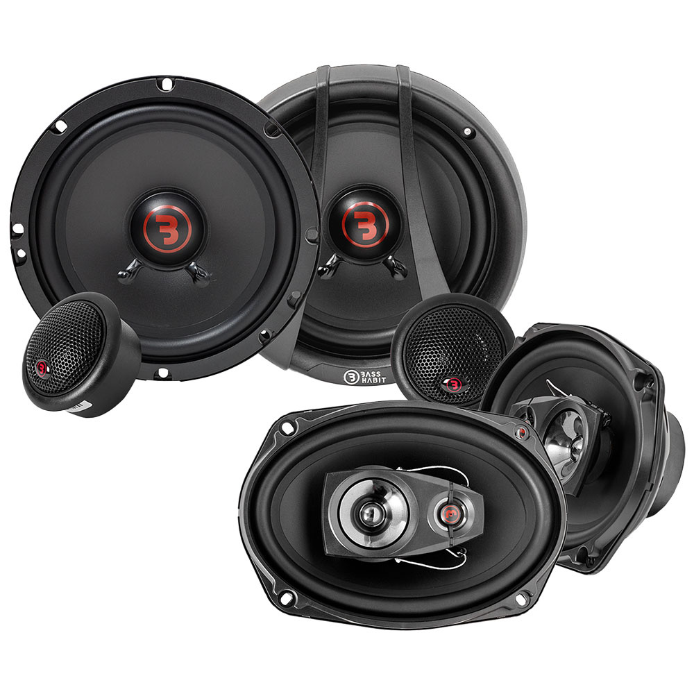 Högtalare med rund form och diskant, designade för ljudsystem.