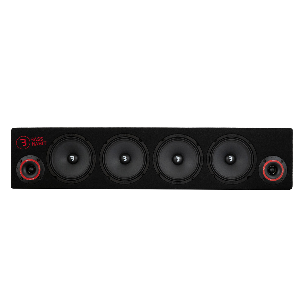 Rockford Fosgate R2-2X12 baspaket & Play SPL64 raggarplanka med slutsteg