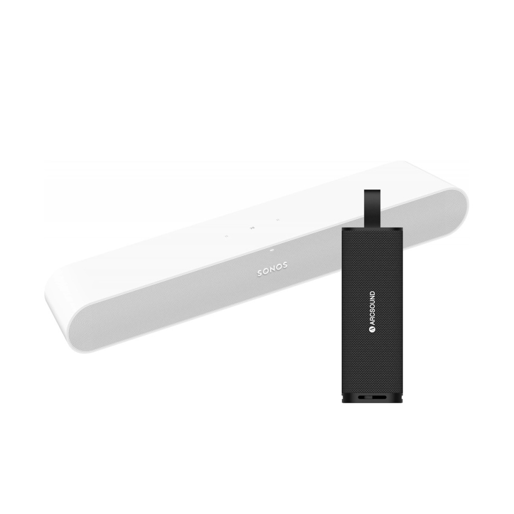Sonos Ray, kompakt vit soundbar med Arcound Edge