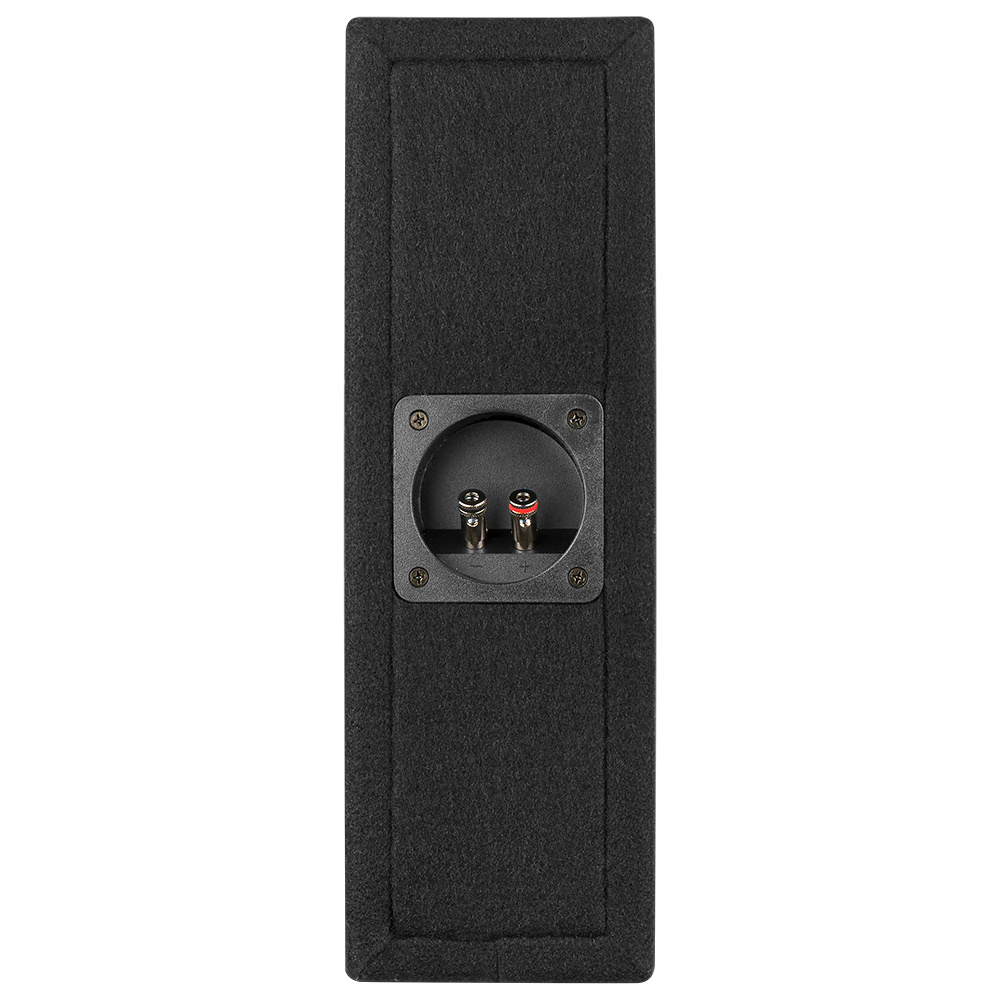 Baslåda med anslutningar, designad för DLS ljudsystem.