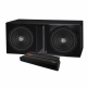2-pack DLS RCW12.D2 i låda med GAS MAX A2-2500.1DL, baspaket Två subwoofers i låda med en förstärkare.
