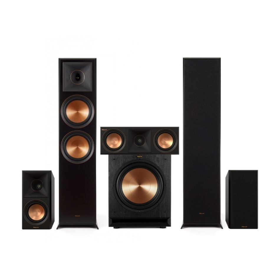 Klipsch RP-8000F med SPL-120 5.1 högtalarpaket för hemmabio