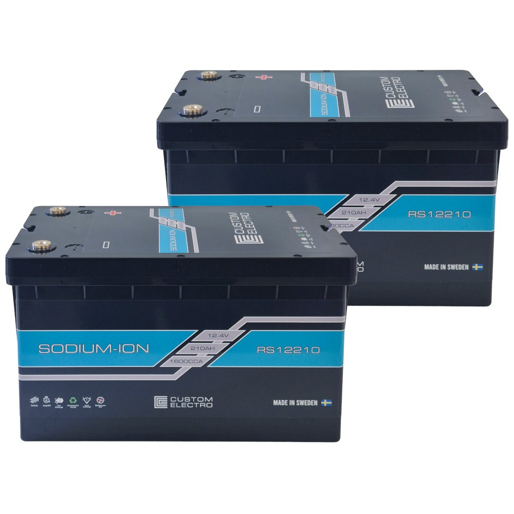 Batteripaket, 2-pack CustomElectro RS 12-210 Sodium-Ion