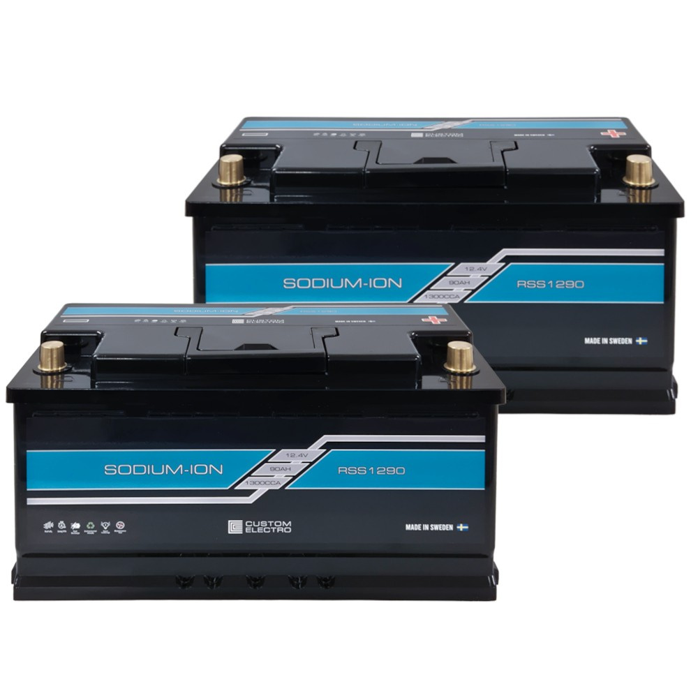 Batteripaket, 2-pack CustomElectro RSS v2 12-90 Sodium-Ion