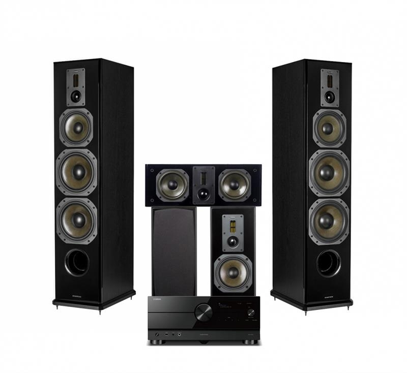 Yamaha RX-A4A med Dynavoice Definition högtalare, 5.1 hemmabiopaket
