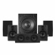 System One S15B kompakt 5.1 högtalarpaket, svart