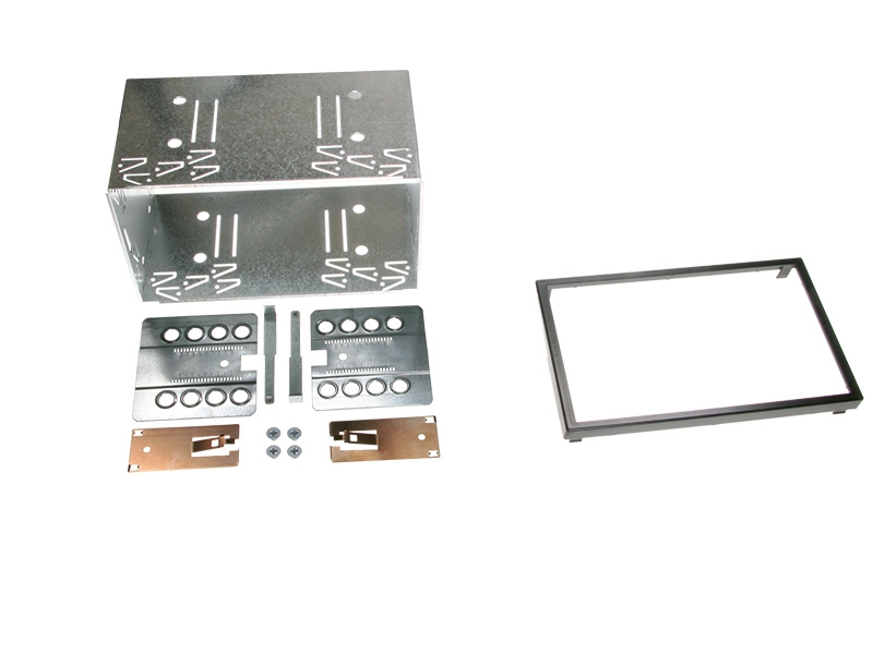 Installationskit för 1/2-DIN stereo i Saab 9-3 NG 2007-2015.
