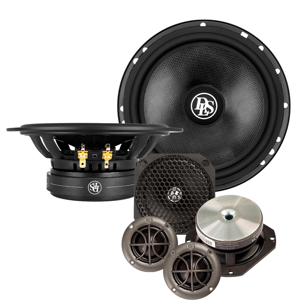 Högtalarset med tre vägar, 6.5 tum, designat för DLS Cruise & Scandinavia.