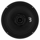 Bass Habit SPL Elite SE165CX i raggarplanka & SPL ELITE 550.2DF, raggarpaket Högtalare med svart membran och centralt element, del av raggarpaket.