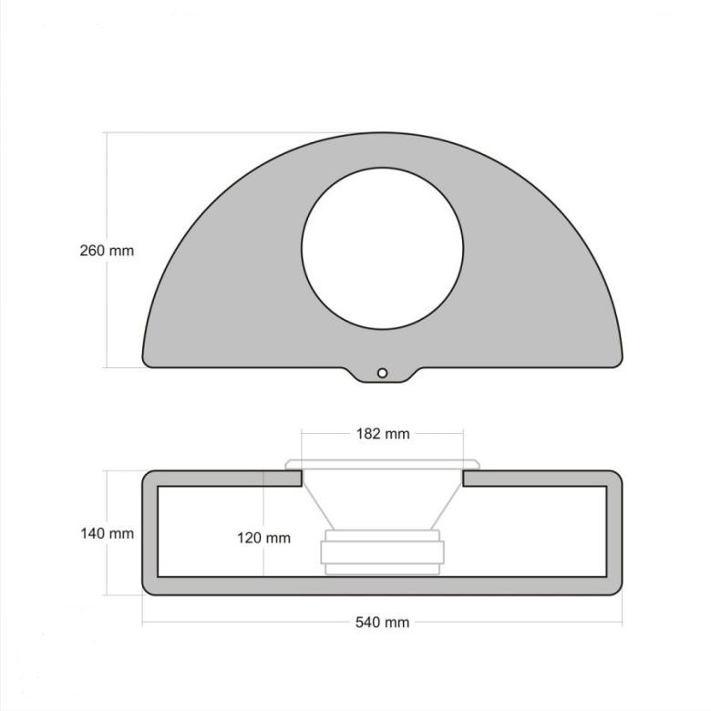 DLS Passiv baslåda till reservhjulsbalja med PE8.D2
