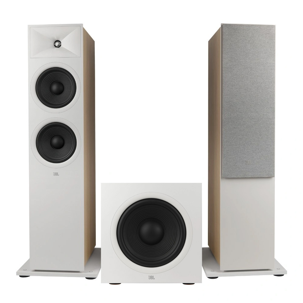 JBL Stage 280F med 220P, 2.1 högtalarpaket vitt