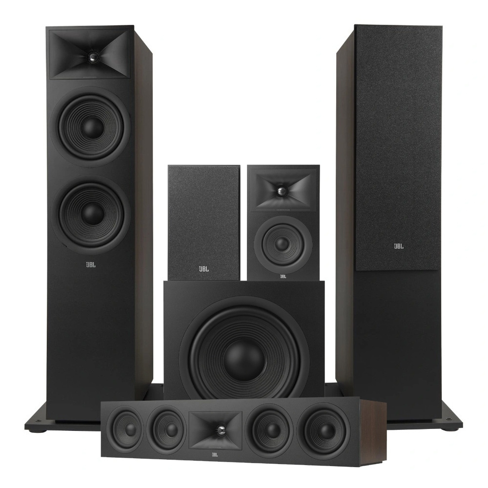 JBL Stage 280F 5.1 högtalarpaket med 220P och center, svart