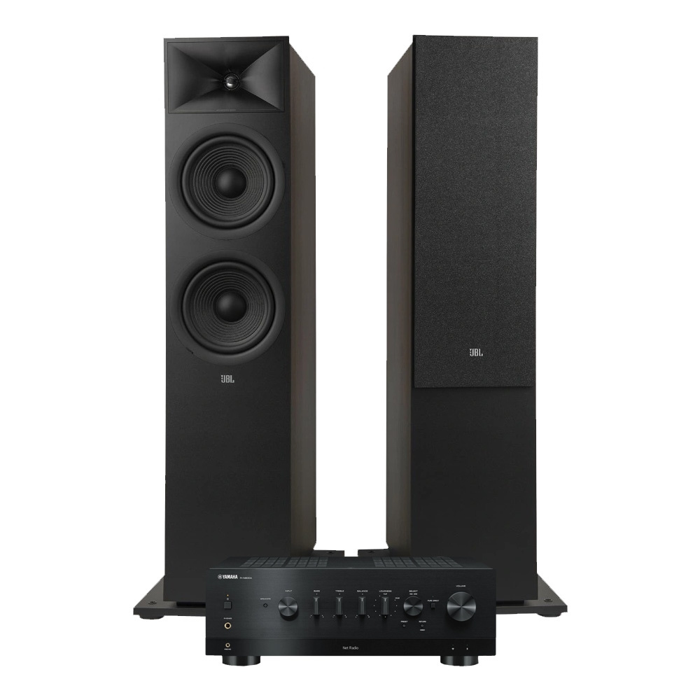 JBL Stage 280F 2.0 stereopaket med R-N800A, svart