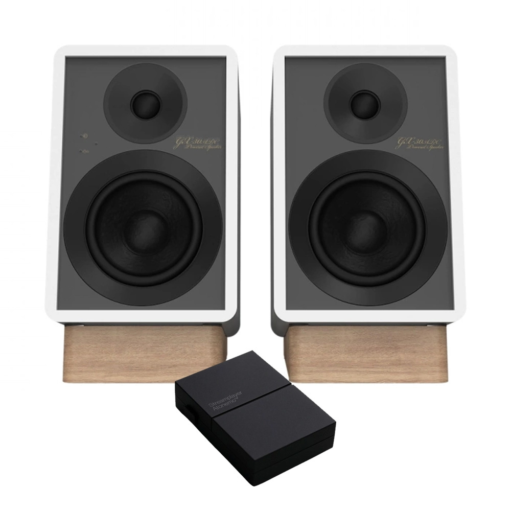 Onkyo GX-30ARC i vitt med Atonemo Streamplayer