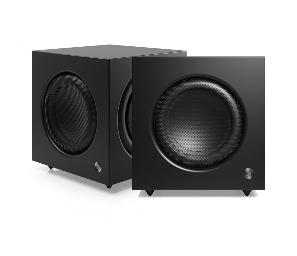 2-pack Audio Pro SW10, aktiv subwoofer svart