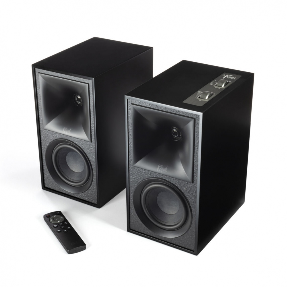 Klipsch The Fives med Audio Pro SW-10, aktivt 2.1 högtalarpaket i svart