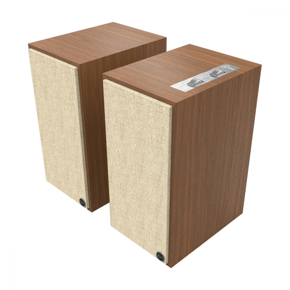 Klipsch The Sevens med Pro-Ject Debut EVO 2, vinylpaket i valnöt