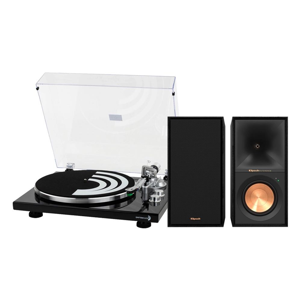 Dayton Audio TT-1BTB med Klipsch R-50PM, vinylpaket