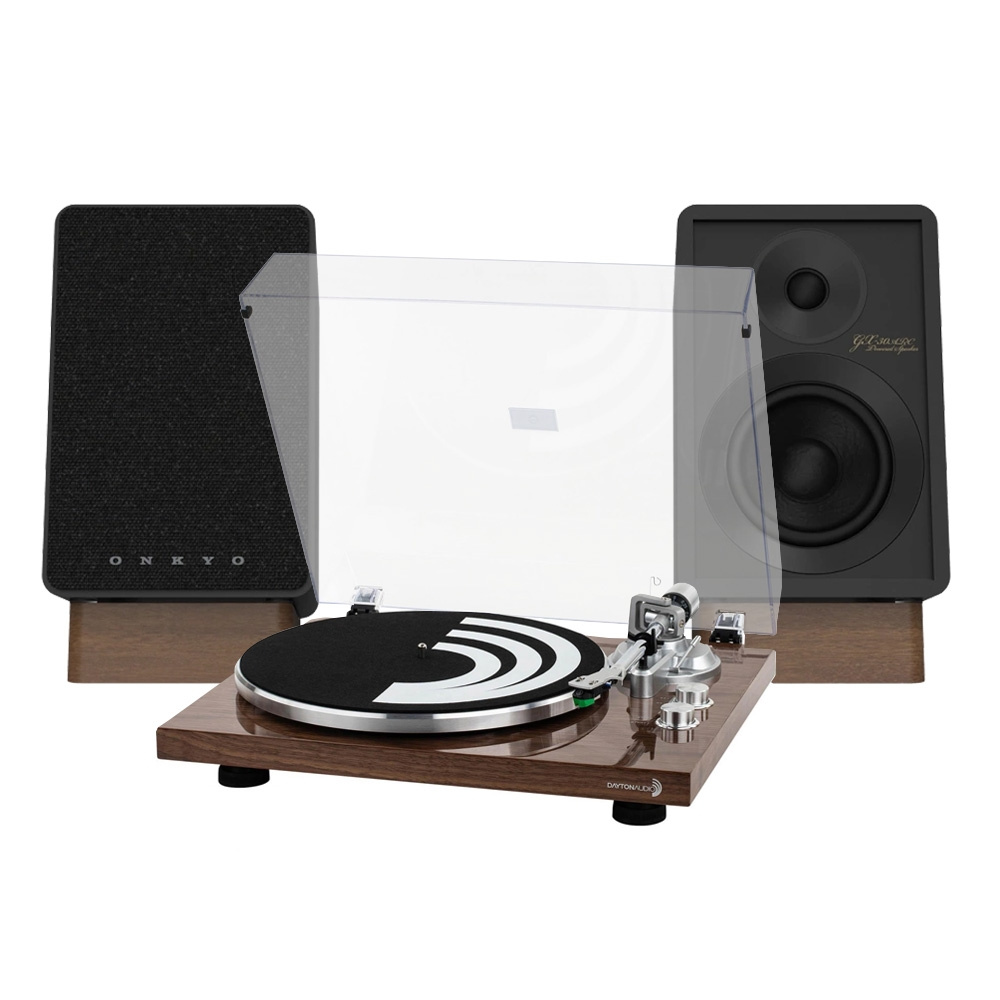 Dayton Audio TT-1BTW med Onkyo GX-30ARC, vinylpaket