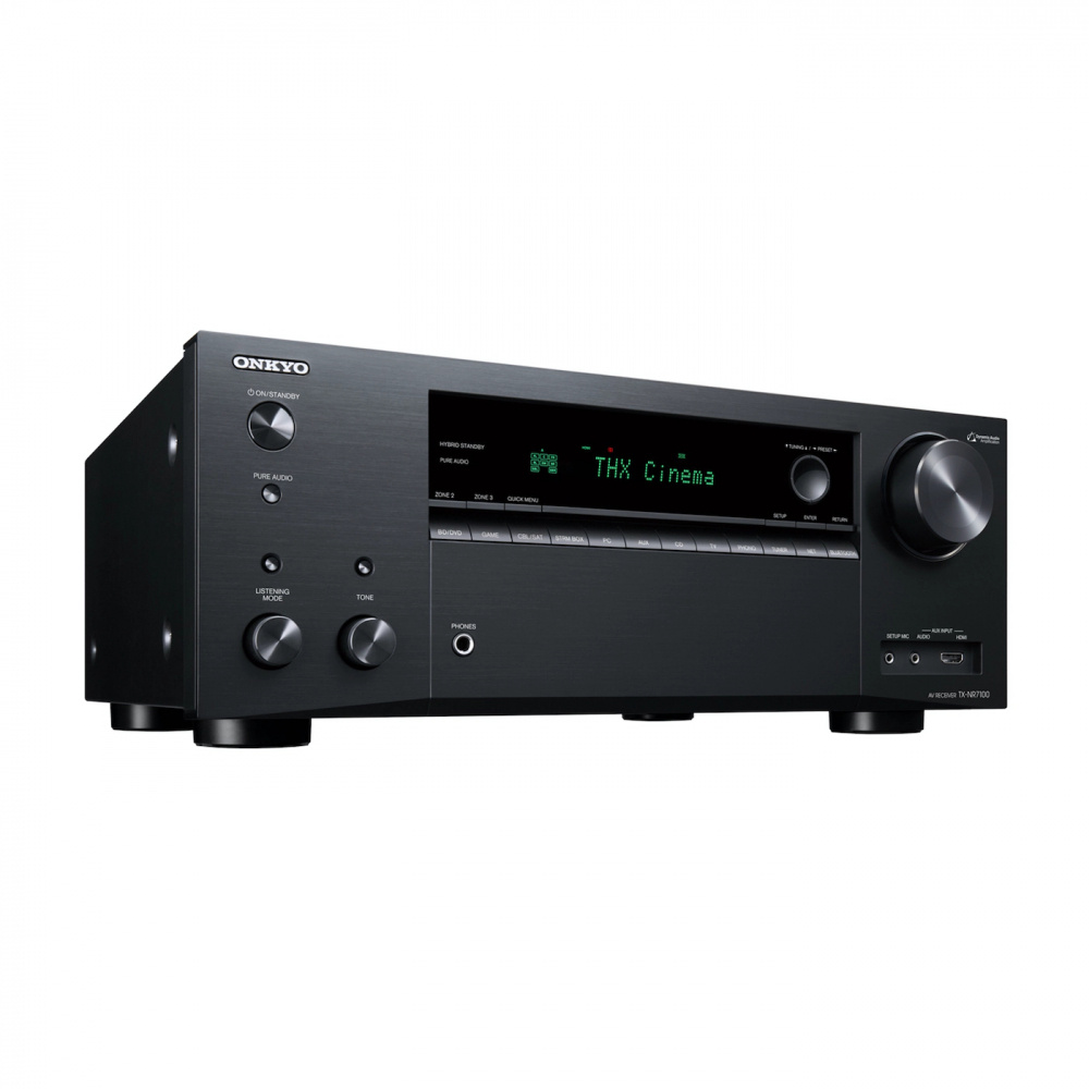 Onkyo TX-NR7100 & Magnat Signature S507 5.1 hemmabiopaket, svart