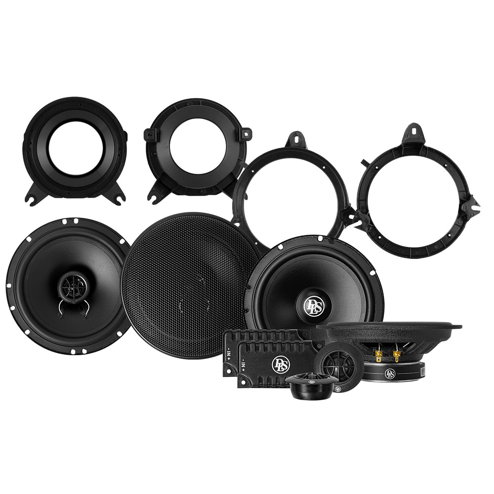 Högtalarpaket med delar för installation i Volvo S/V70 1996-2000.