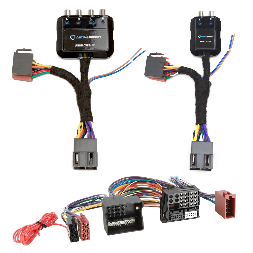 Hög-lågnivåomvandlare med olika anslutningar för VAG 2000-2015.