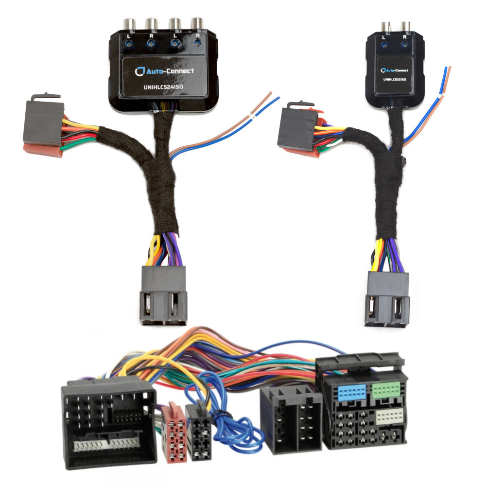 Hög-lågnivåomvandlare med anslutningar för VAG, utan originalslutsteg.