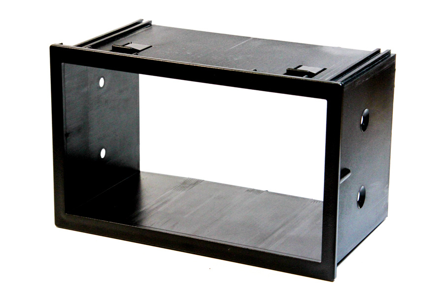 Installationsram för 2-DIN stereo, designad för VW Transporter T5.