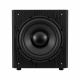 System One W120 aktiv subwoofer, svart + subwooferkabel Aktiv subwoofer i svart med rund basenhet. Subwooferkabel ingår.