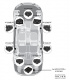 Match Högtalarpaket till Mercedes C-klass W206/S206, framsystem