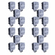 20-pack NIZLED W36RF, back-/arbetsljus, 36W, arbetsljuspaket 20-pack NIZLED W36RF arbetsljus, 36W, fyrkantiga lampor i rader.