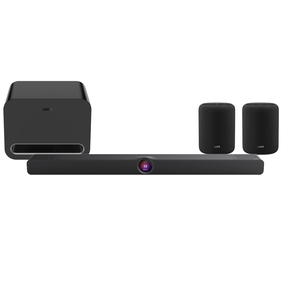 WiiM Bar surroundpaket med WiiM Sub Pro och Sound Lite, svart