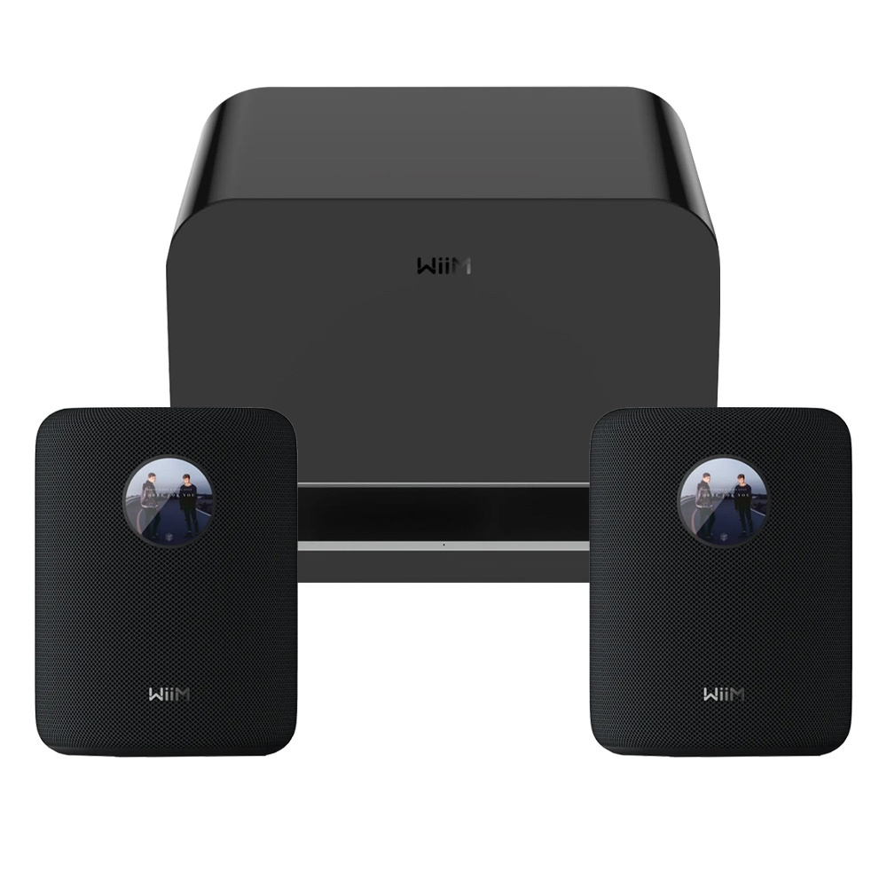 2-pack WiiM Sound med WiM Sub Pro, svart