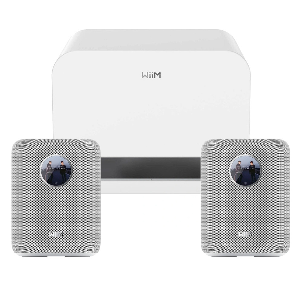 2-pack WiiM Sound med WiM Sub Pro, vit