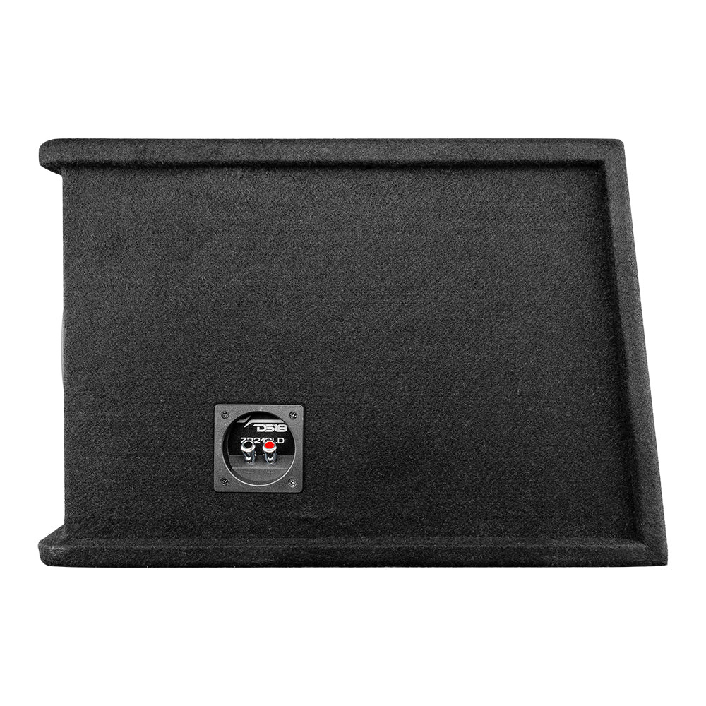 Baslåda med anslutningar, svart tygfinish, designad för DS18 ZR212LD system.