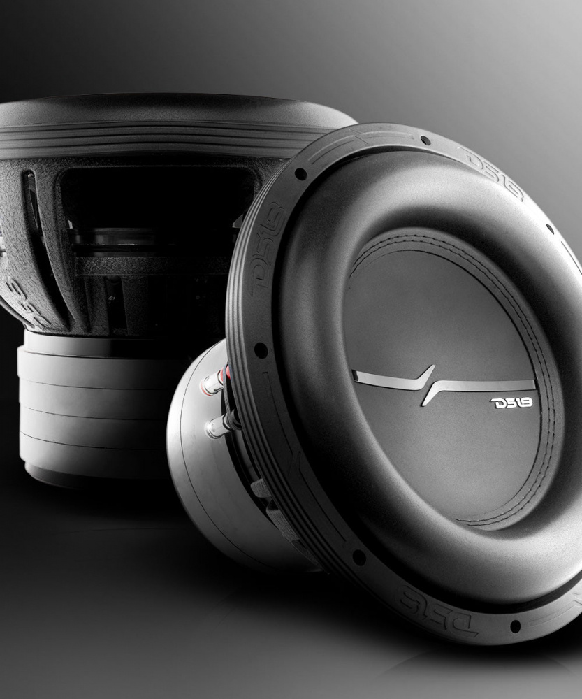 Långslagigt 12 tums baselement, designat för hög ljudkvalitet och kraft.