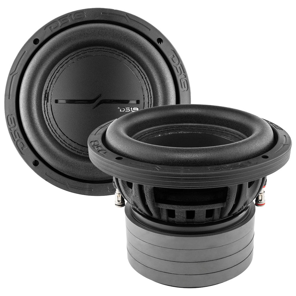 Två långslagiga 6.5 tums baselement med robust design.